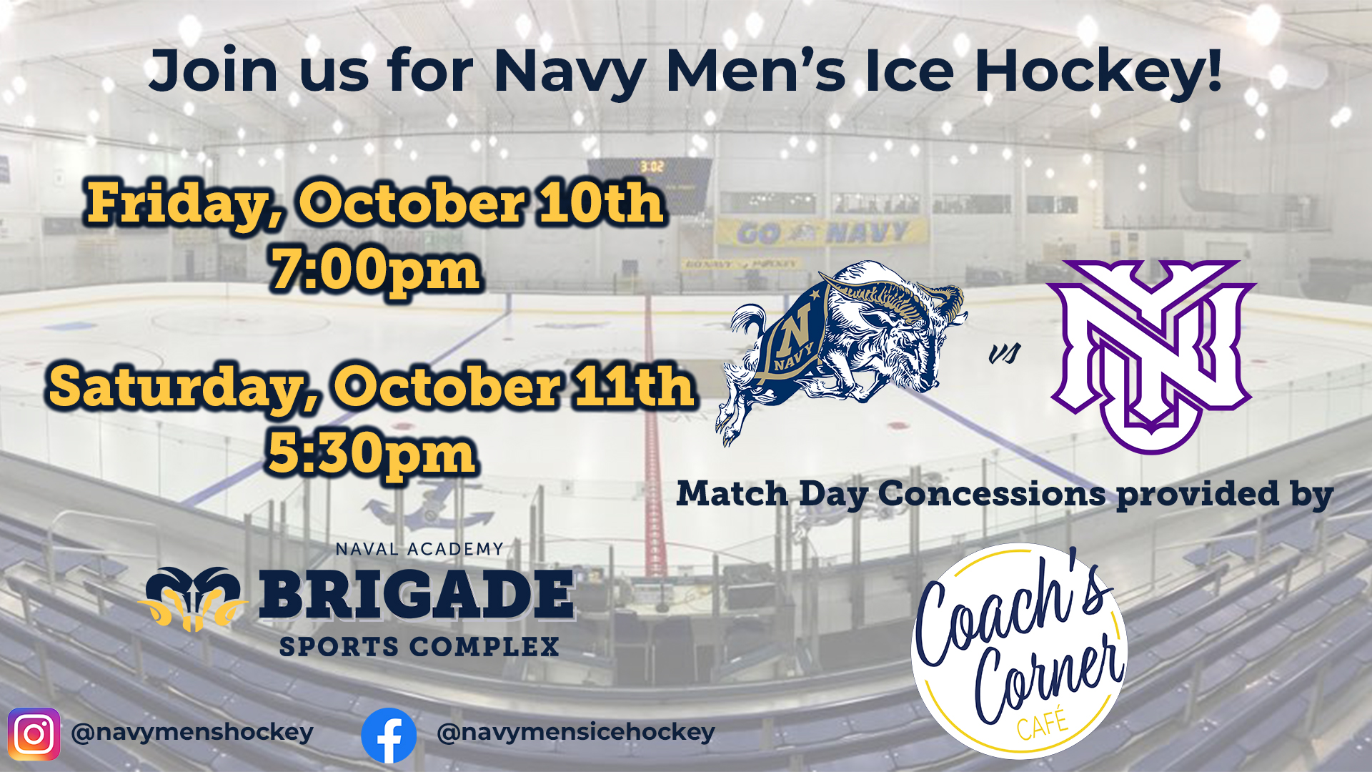 Men's Ice Hockey - USNA vs. New York University