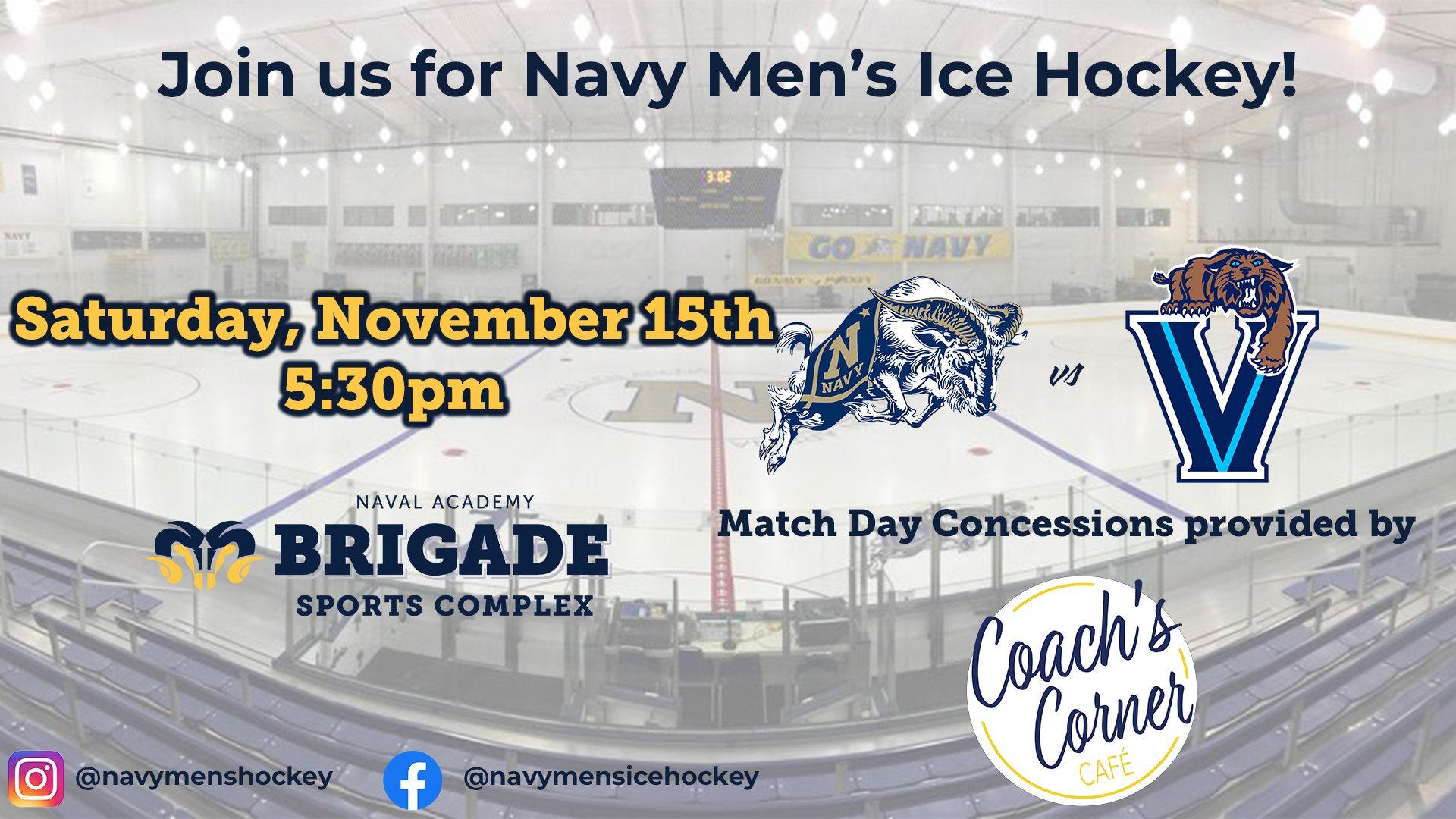 Men's Ice Hockey - USNA vs. Villanova