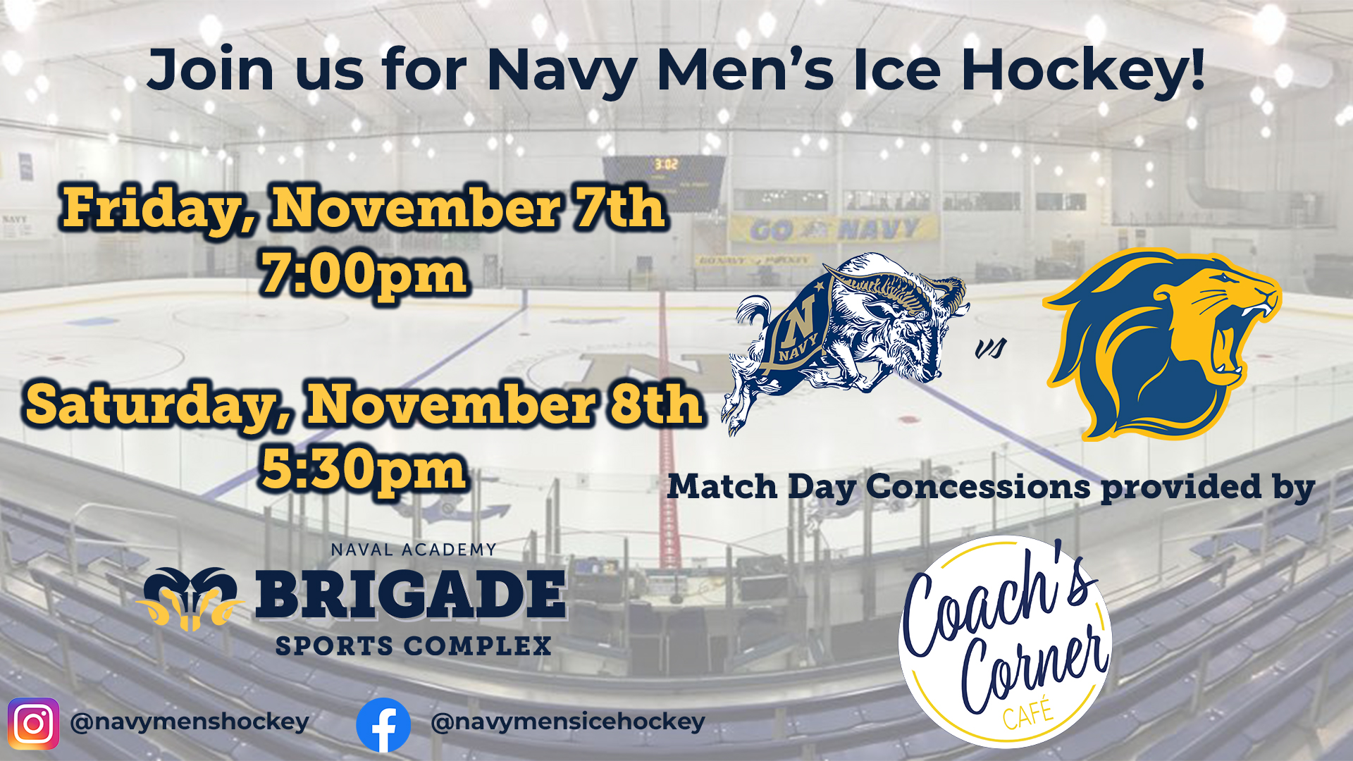 Men's Ice Hockey - USNA vs. TCNJ