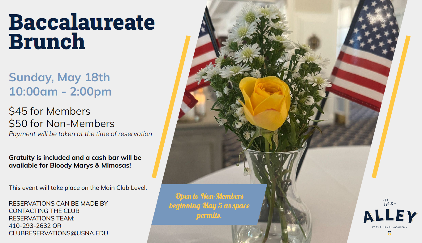 Naval Academy Club Baccalaureate Brunch
