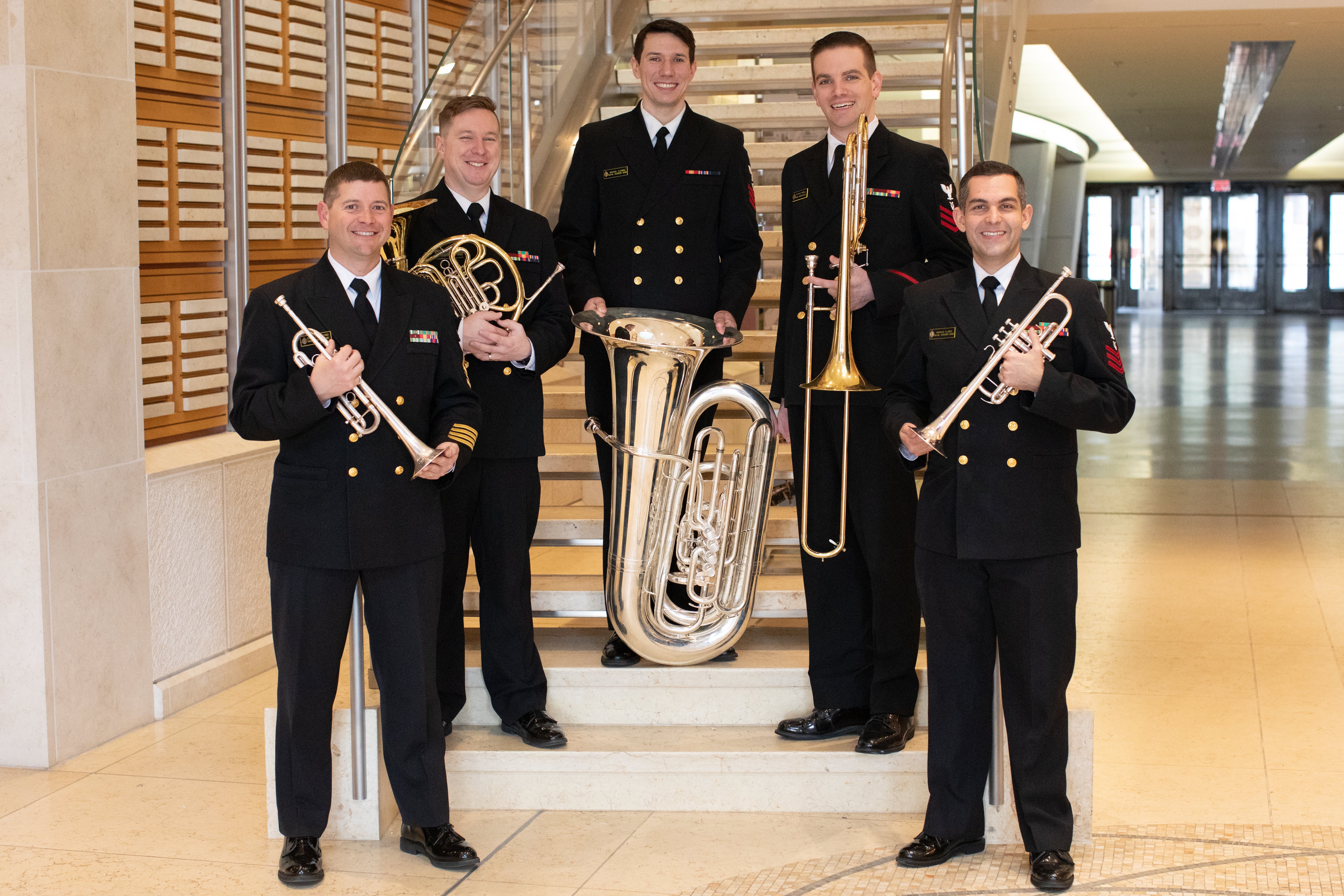 Brass Quintet at Nimitz Library