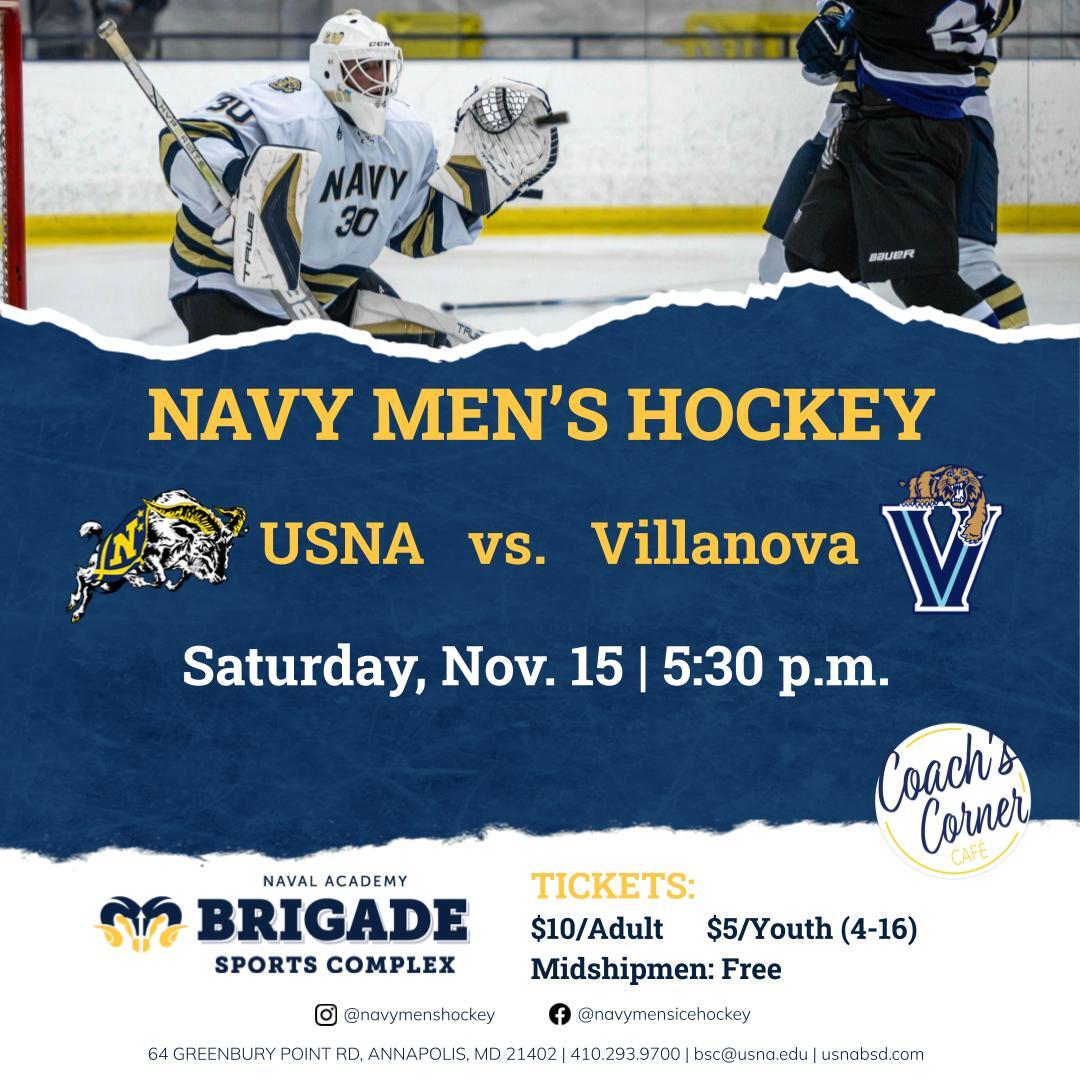 Men's Ice Hockey - USNA vs. Villanova