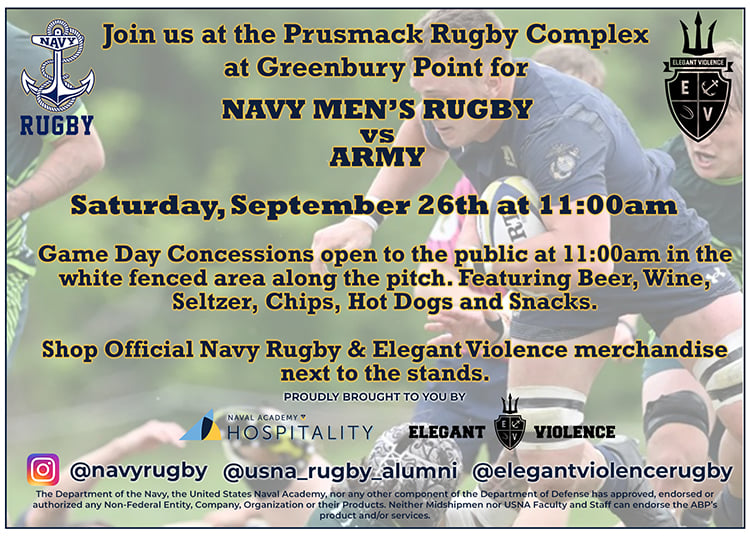 Navy Men's Rugby vs Army